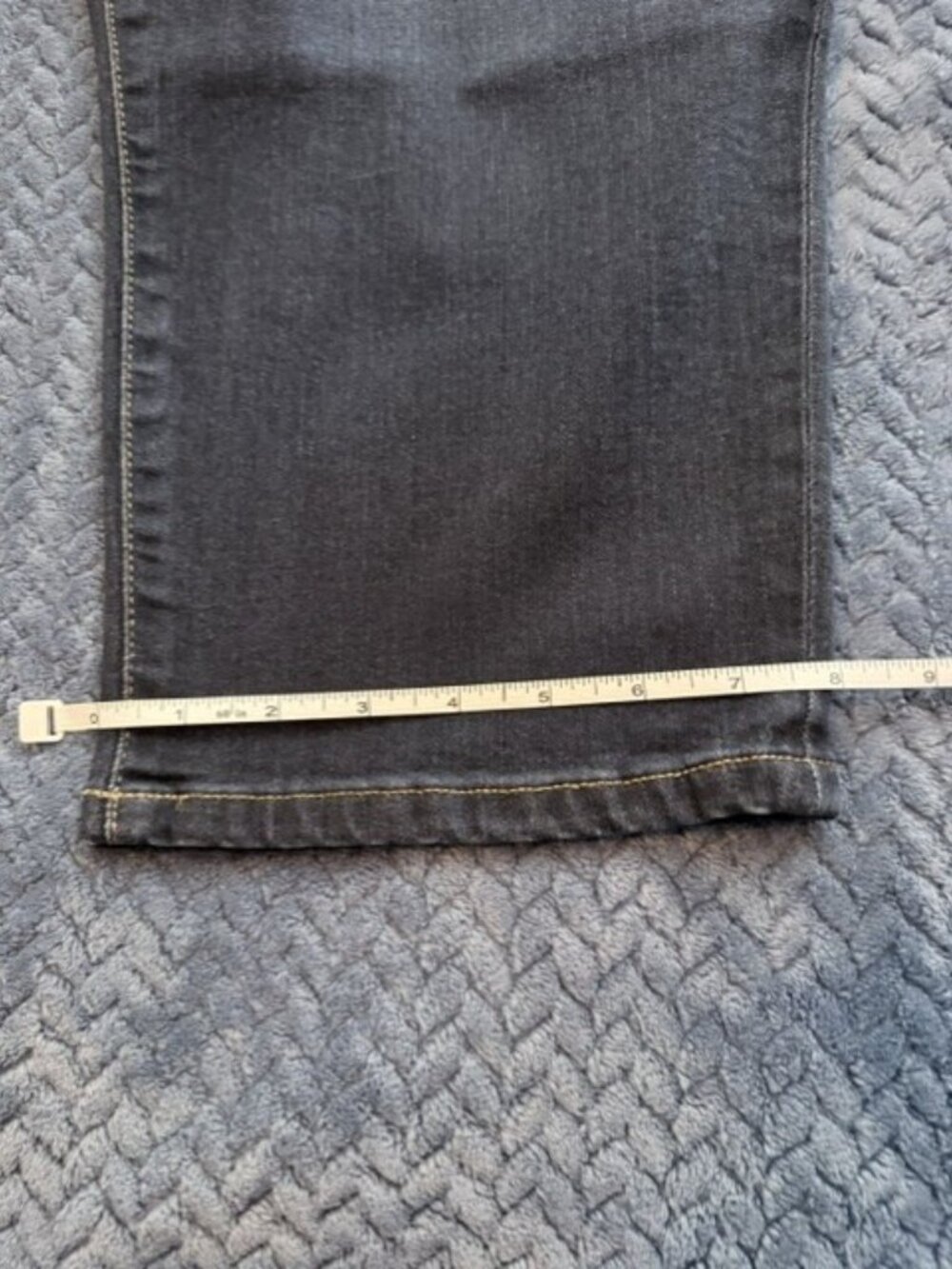 CHAPS Plus Size 22W Dark Wash Stretch Denim Capris Cropped Jeans - Picture 5 of 11